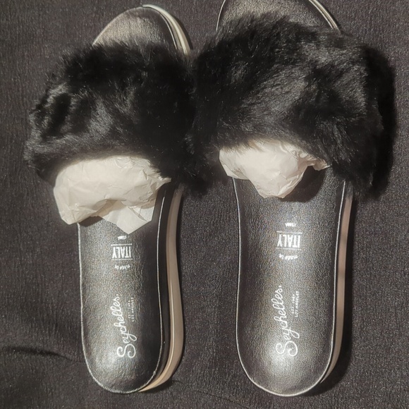 Seychelles "Beyond Reason" Furry Slide Sandal Women's size 8.5 NWT - Picture 4 of 7